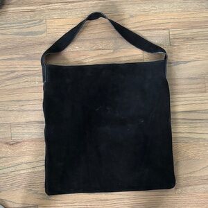 Mango Black Suede Bag